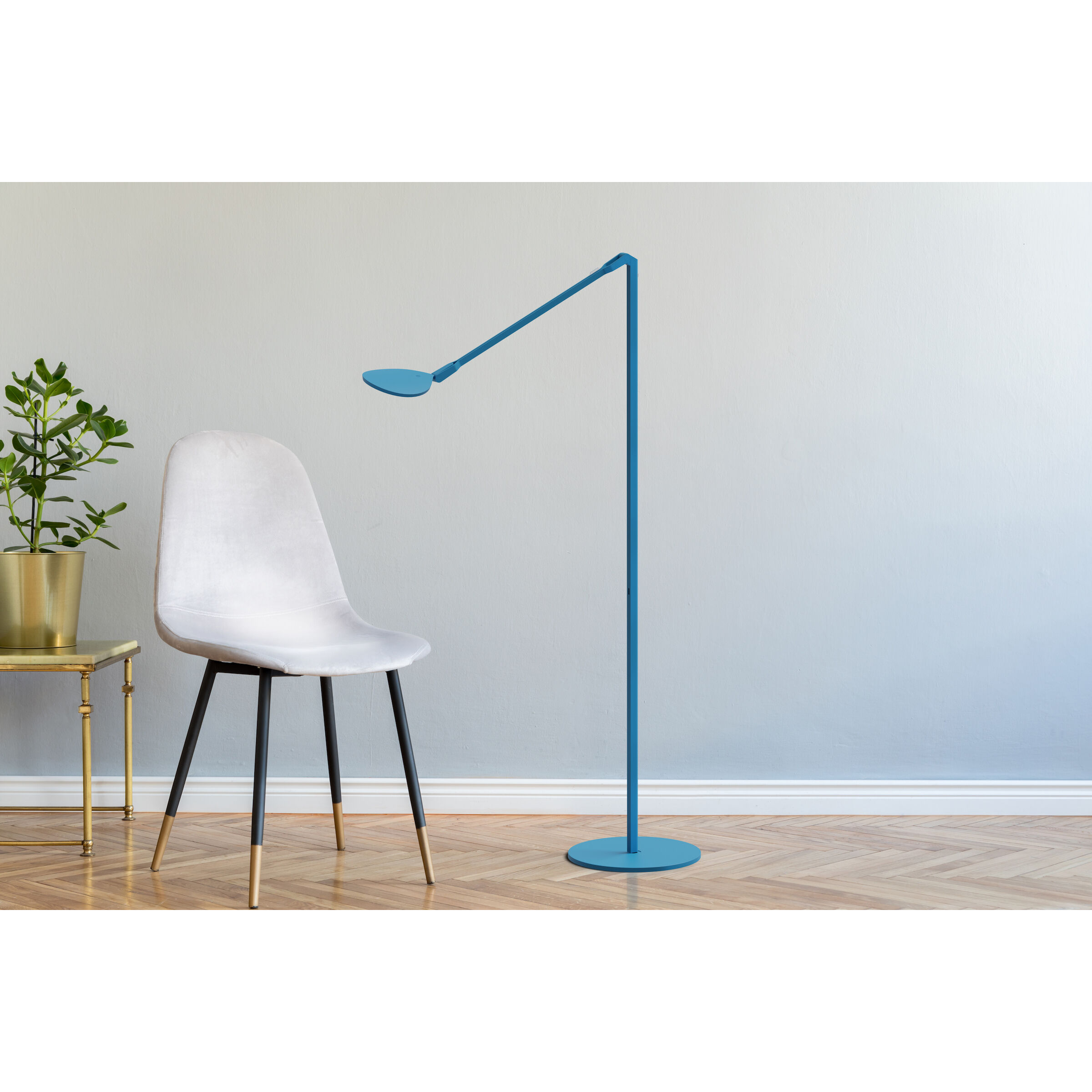 Splitty 28.1 inch 7.00 watt Matte Pacific Blue Floor Lamp Portable Light